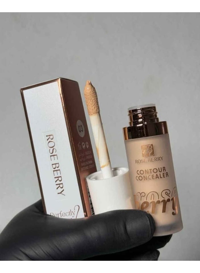 روز بيري كونسيلر وكونتور بتركيبة ناعمة وثبات عالي لإطلالة طبيعية مثالية – درجة 03 - Image 3